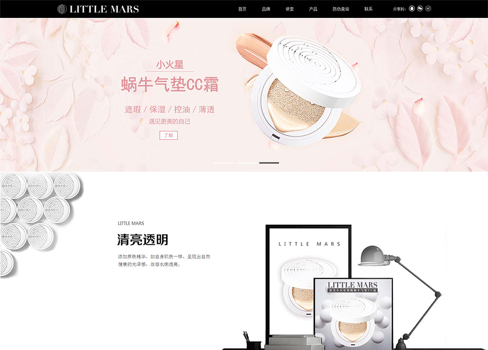 化妝品行業(yè)官網(wǎng)建設(shè)